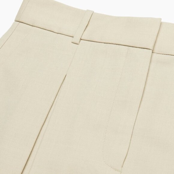 Aritzia Mini Pleated Skirt BEIGE TAUPE - Picture 4 of 10